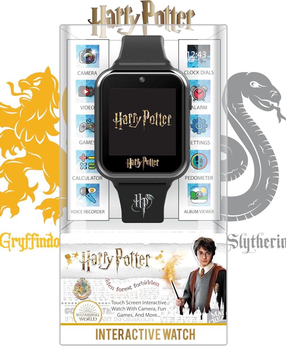 Accutime Harry Potter Kids Smart Watch – Interactive Touchscreen Watch with 10 Changeable Faces, Camera, Games, Alarm, Stopwatch, Step Counter & Calculator – Fits Wrists from 5.5" to 8" - Image 5