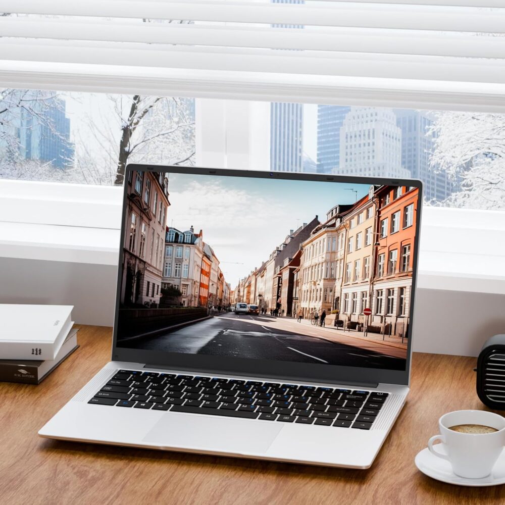 14.1" Laptop Computer 8GB RAM DDR4 256GB SSD Storage Laptops, Celeron N4000 Processors, HD Screen Display Windows 11 for School Students Business, Laptop Silver 2025 - Image 7