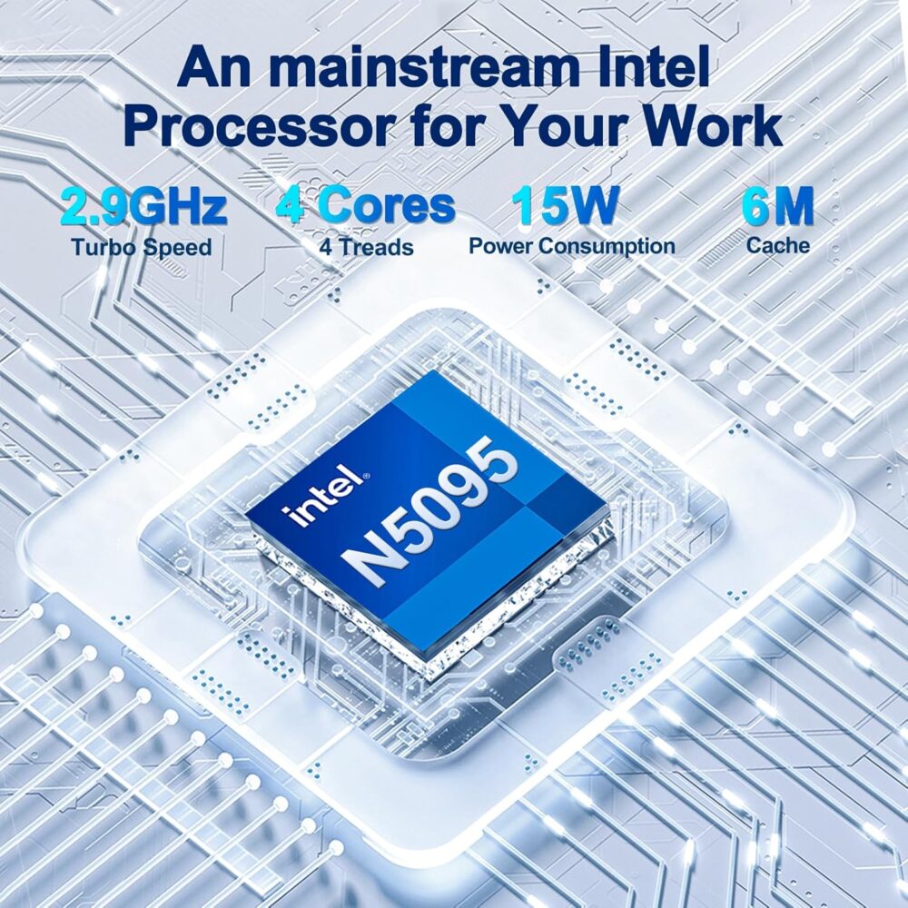 2025 Latest 15.6'' Laptop Windows 11, 1TB SSD 32GB Dual-Channel RAM, Intel Quad-Core Processor(Max 2.9GHz), 1080P IPS FHD Display, Backlit Keyboard, Fingerprint, Webcam, Mini-HDMI, WiFi5, BT - Image 7