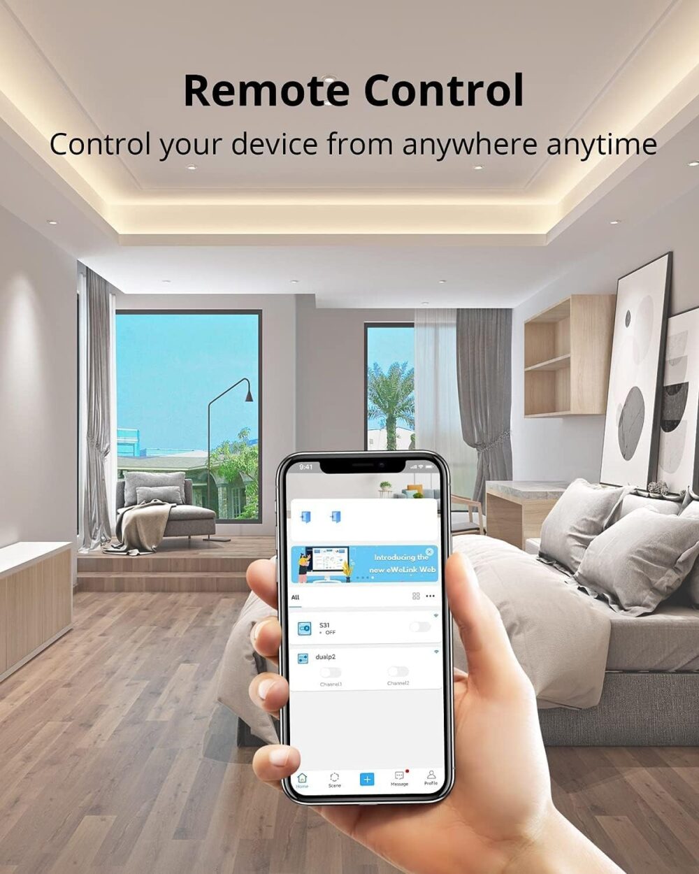 SONOFF S31 WiFi Smart Plug with Energy Monitoring, 15A Smart Outlet Timer Switch ETL Certified, Compatible with Alexa & Google Home, IFTTT Supporting, 2.4 Ghz Wi-Fi Only - Image 6