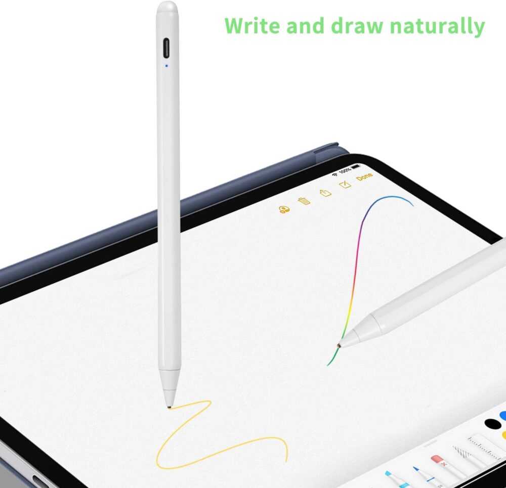 Stylus Pen for Lenovo Yoga C740/C940/ThinkPad, Active Digital Pencil Compatible with Lenovo Yoga C740/C940/ThinkPad Stylus Pen,Good for Sketching and Drawing Pens,White - Image 4