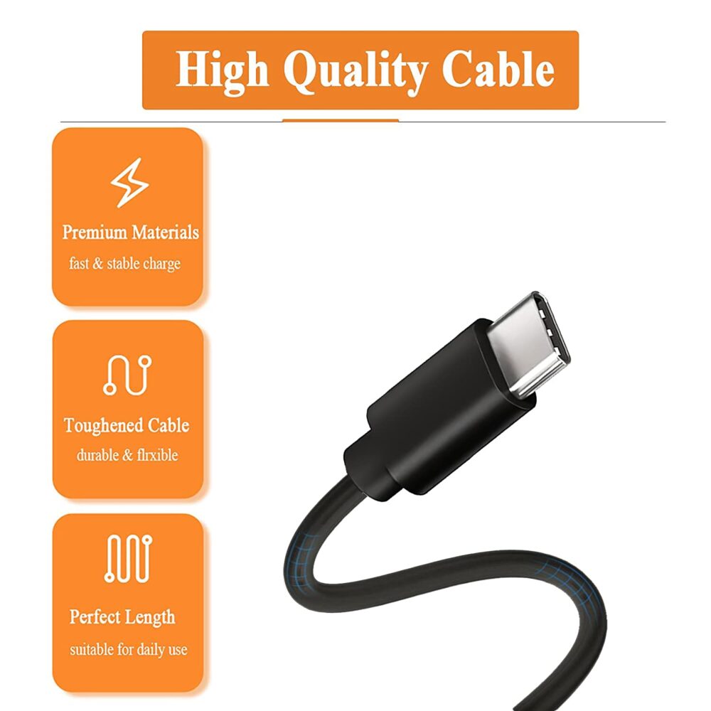 5Ft 3A Fast USB-C Charging Cords for Samsung Galaxy Tab A7 10.4"/ A7 Lite 8.7"/ A8 10.5"/Tab A9+ 12.4"/S9/S8/S7/S6/S5e/S4, Tab A 10.1" 2019/8.0" 2017;SM-X200/X210, SM-T220/380/510/307 Charger Cables - Image 4