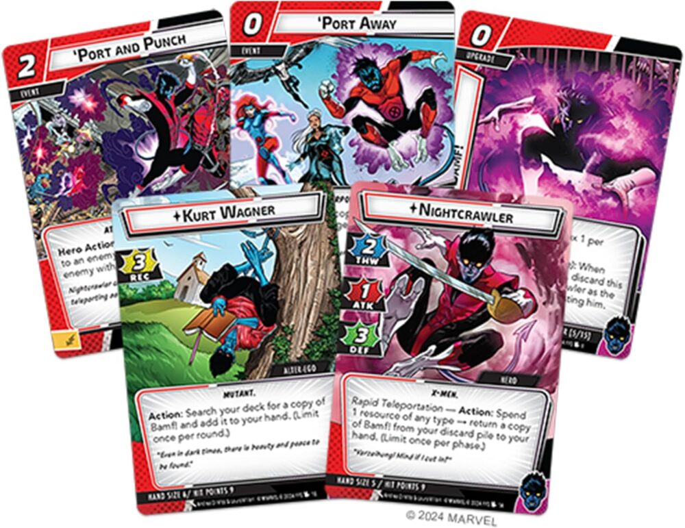 Fantasy Flight Games Marvel Champions The Card Game Nightcrawler Hero Pack - Superhero Strategy Game, Cooperative Game for Kids and Adults, Ages 14+, 1-4 Players, 45-90 Minute Playtime - Image 4