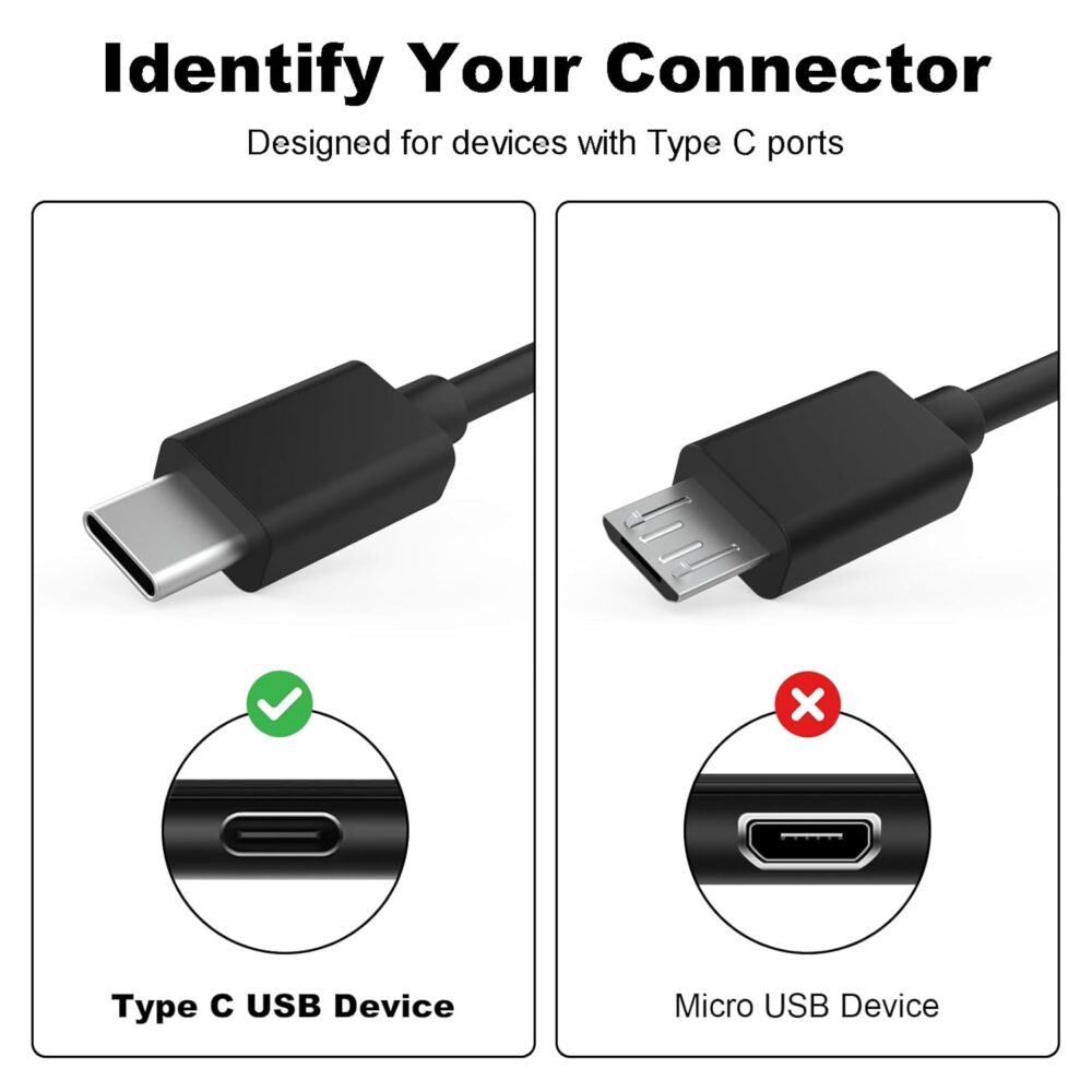 USB Type C Charging Cable Cord Compatible with Razer BlackWidow V3 Pro, Deathstalker V2 Pro, Ducky One 2 SF, One 2 Mini Pro Mechanical Keyboard, iPhone, ipad, Sony WH-1000XM5, Nebo Flashlight(6.6FT) - Image 4