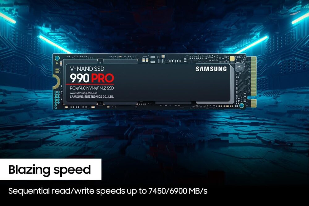 SAMSUNG 990 PRO SSD 1TB PCIe 4.0 M.2 2280 Internal Solid State Hard Drive, Seq. Read Speeds Up to 7,450 MB/s for High End Computing, Gaming, and Heavy Duty Workstations, MZ-V9P1T0B/AM - Image 3