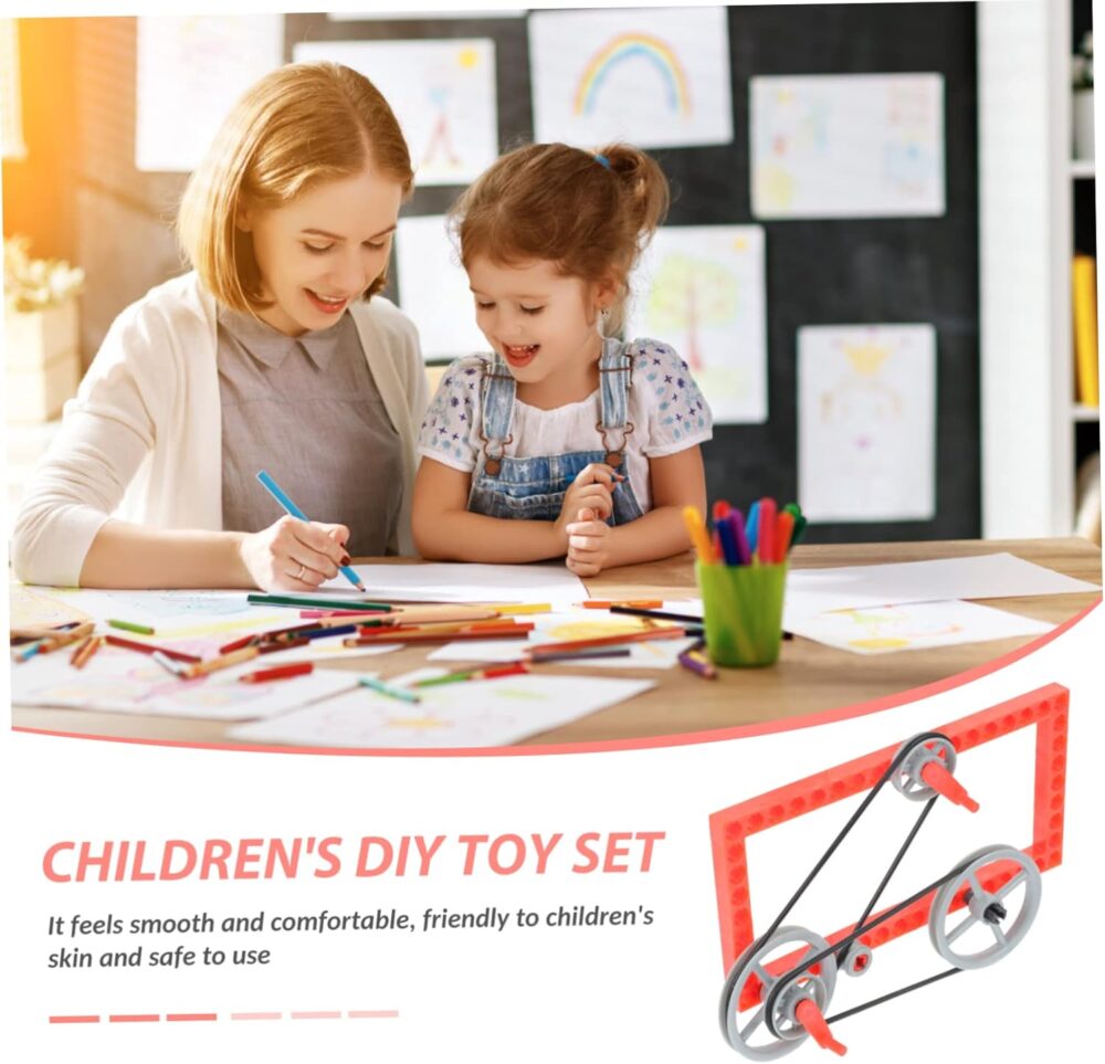 HEMOTON 2 Sets DIY Kit Gear Pulley Set Boys and Girls Educational Model Toys for Learning Fun - Image 3