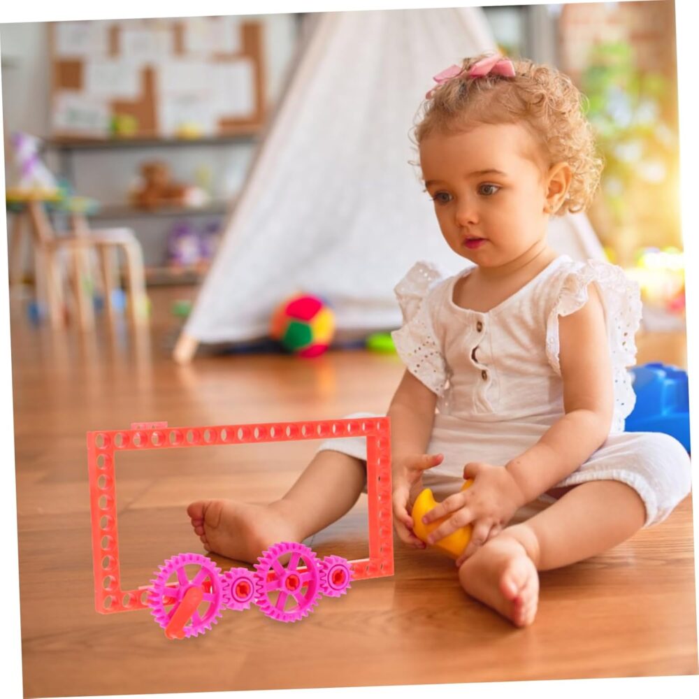 HEMOTON 2 Sets DIY Kit Gear Pulley Set Boys and Girls Educational Model Toys for Learning Fun - Image 4