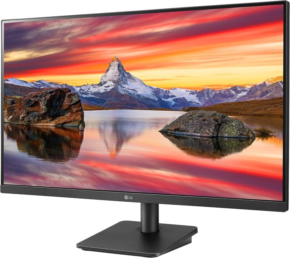 LG 27MP400-B 27 Inch Monitor Full HD (1920 x 1080) IPS Display with 3-Side Virtually Borderless Design, AMD FreeSync and OnScreen Control – Black - Image 3