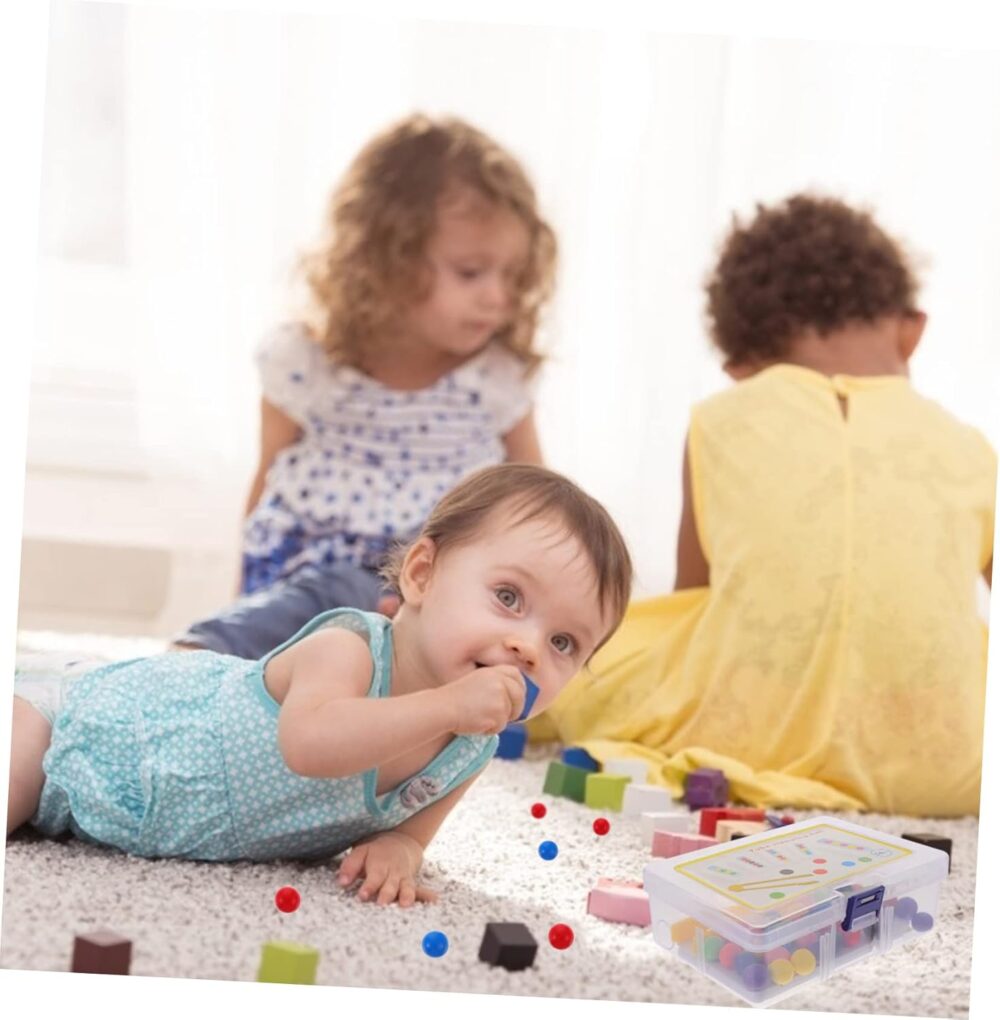 YARNOW Early Education Toys 1 Set of Test Tube Clamp Bead Toys for Boys and Girls Develop Fine Motor Skills Hand-Eye Coordination Safe and for Toddlers - Image 8
