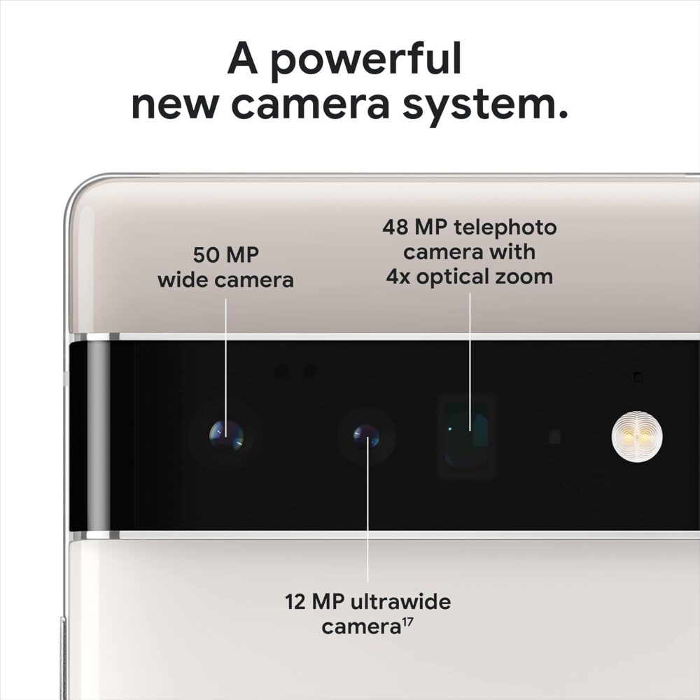 Google Pixel 6 Pro - 5G Android Phone - Unlocked Smartphone with Advanced Pixel Camera and Telephoto Lens - 128GB - Cloudy White - Image 5