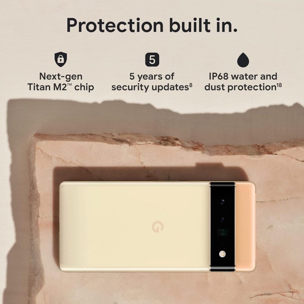 Google Pixel 6 Pro - 5G Android Phone - Unlocked Smartphone with Advanced Pixel Camera and Telephoto Lens - 128GB - Cloudy White - Image 7