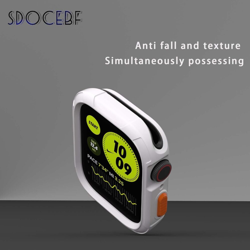 Compatible with Apple Watch Bumper Case Series 10 42 Apple Watch Accessories Soft Flexible TPU Thin Lightweight Protective Cover for iWatch [NO Front Screen Protector] - Image 4
