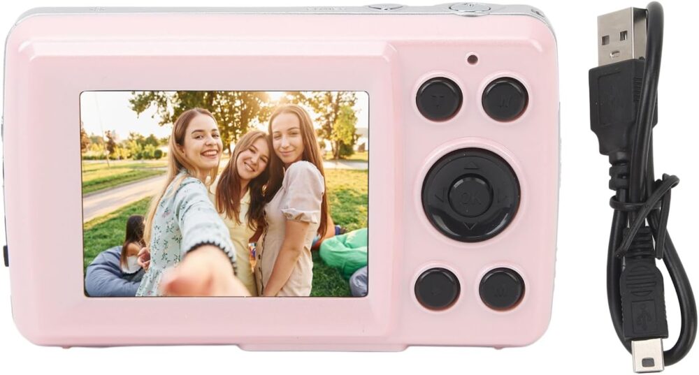 Digital Camera, 1080P Full HD 16X Zoom 64MP Digital Point and Shoot Camera, 2.4 Inch IPS Screen Auto Focus Vlogging Camera for Kids Teens Adult Beginner () - Image 9