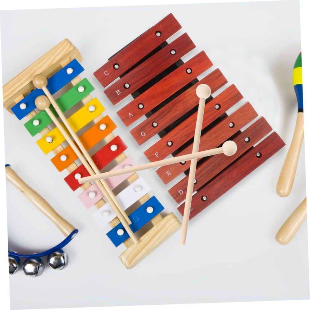 ERINGOGO Wooden Xylophone Glockenspiel Musical Instrument for Mallets Durable Tone Melodies and Developing Musical Skills - Image 4