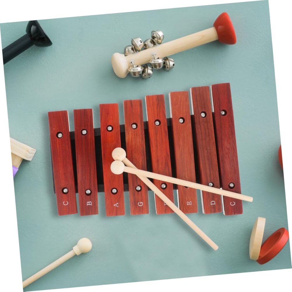 ERINGOGO Wooden Xylophone Glockenspiel Musical Instrument for Mallets Durable Tone Melodies and Developing Musical Skills - Image 6