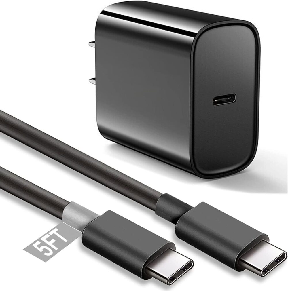 18W Fast Charger for Beats Studio Buds, Beats Flex, Beats Fit Pro (x Kim Kardashian), New Beats by dre Headphones Accessories USB C to USB C Power Cable 18W 3A Adapter Charger Cord 5FT (Black) - Image 2