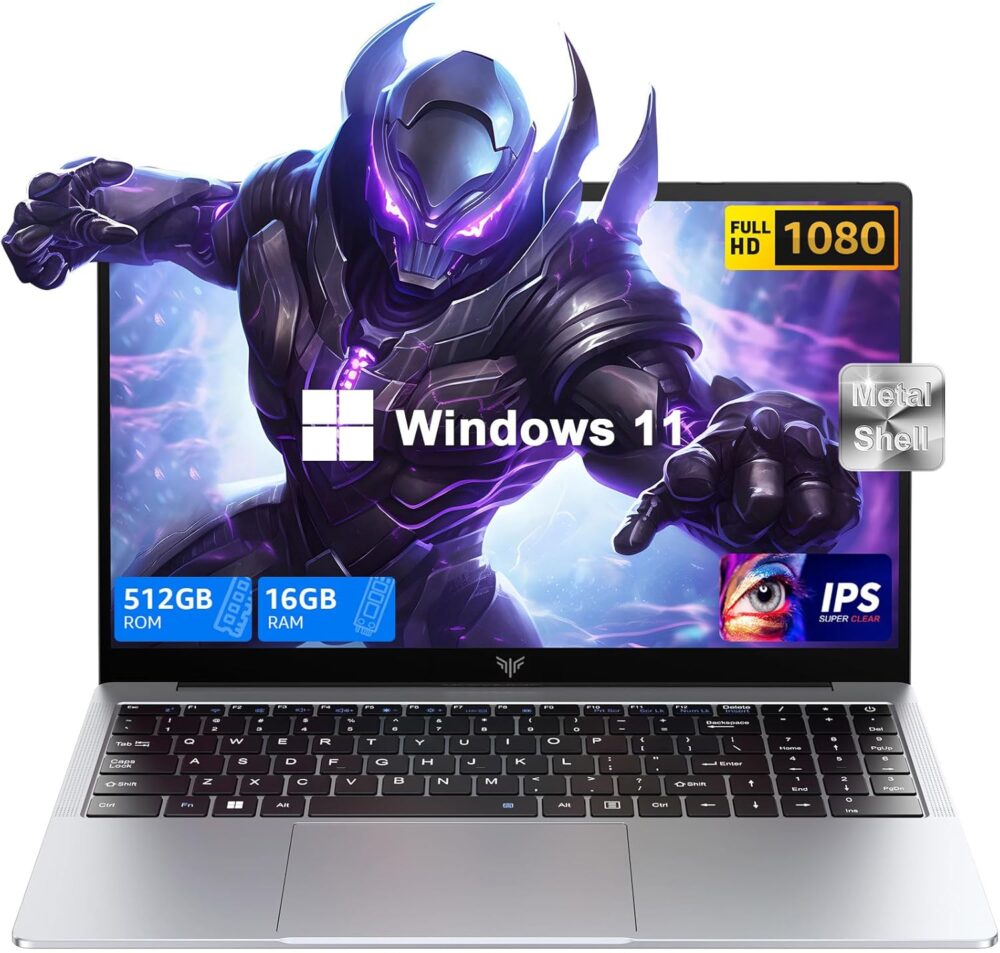 2025 Laptop, Laptop Computer with Intel Quad-Core Processor(Up to 3.6GHz), 16GB DDR4 512GB SSD Windows 11 Laptop, 15.6" IPS 1080P, USB3.2 - Image 2