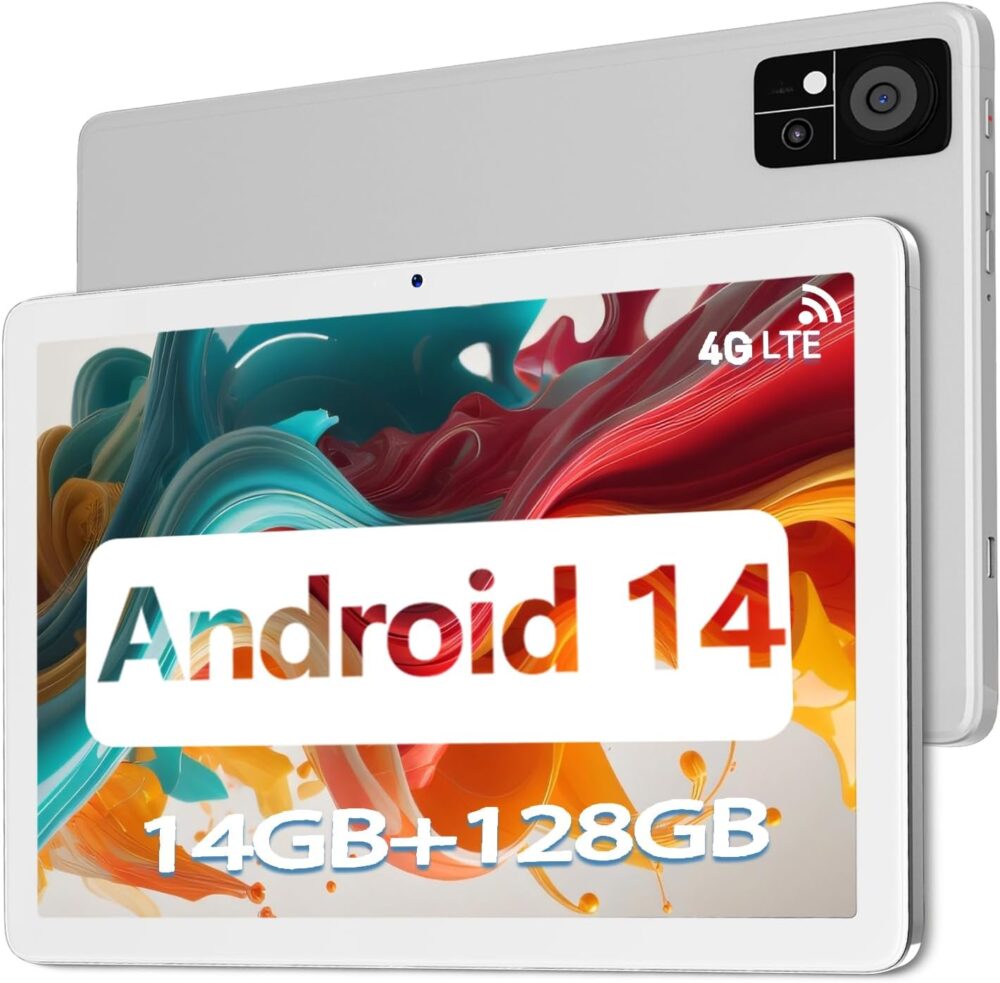 2025 Tablet, Android Tablets 10 inch Tablet PC with Octa-core CPU 14GB RAM +128GB ROM + 1TB Expand, 7000mAh Battery, 1280 * 800 Incell Screen, 5G/2.4G WiFi + 4G LTE, BT 5.0, Dual Cameras - Image 2