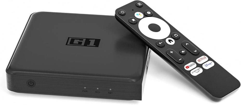 Android TV 11.0 TV Box, G1 Smart TV Box Compatible with Netflix Google, 4GB + 32GB Streaming Box, 4K 60fps HDR 10+, Google Assistant,Dolby Vision&Audio,AV1, Wi-Fi 6, BT 5.0 Amlogic S905X4 - Image 2