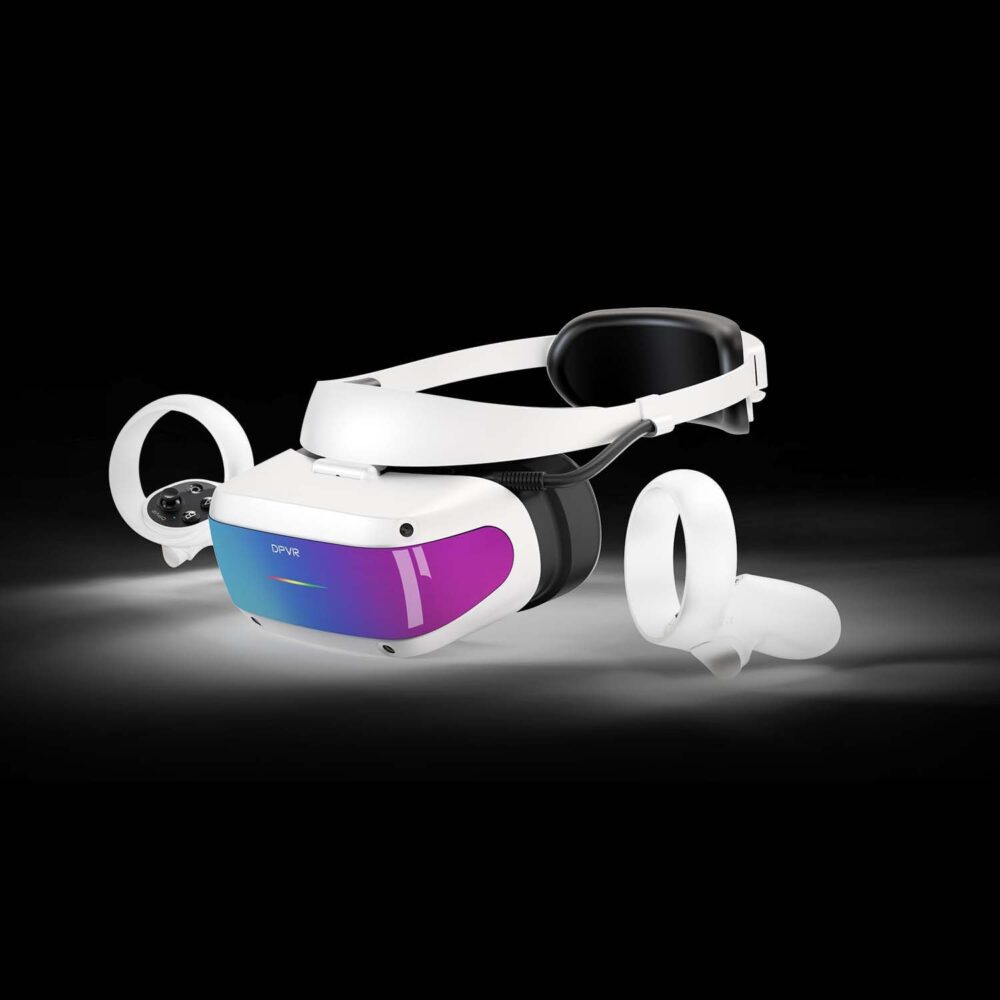 DPVR E4 VR Headsets, PCVR Headset with Controller, Virtual Reality Headset for PC Games, Support SteamVR Games - Image 2