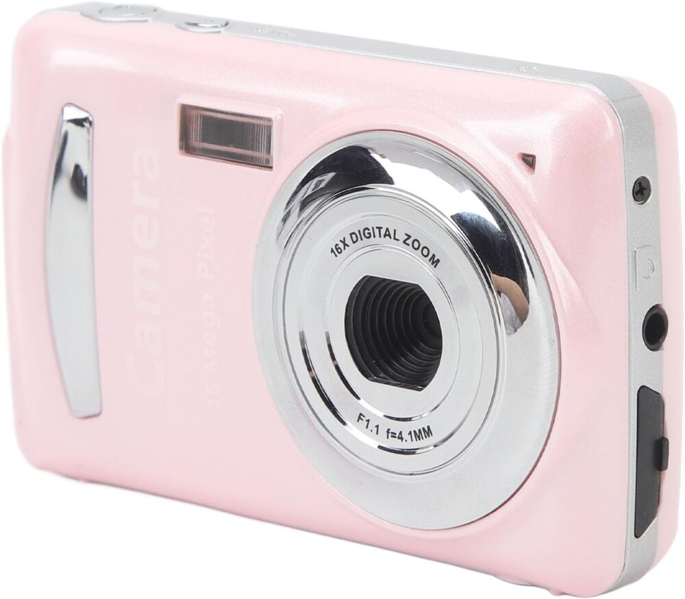 Digital Camera, 1080P Full HD 16X Zoom 64MP Digital Point and Shoot Camera, 2.4 Inch IPS Screen Auto Focus Vlogging Camera for Kids Teens Adult Beginner () - Image 2