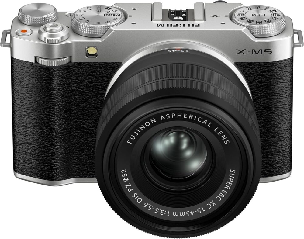 Fujifilm X-M5 Mirrorless Digital Camera XC15-45mmF3.5-5.6 OIS PZ Lens Kit - Silver - Image 2