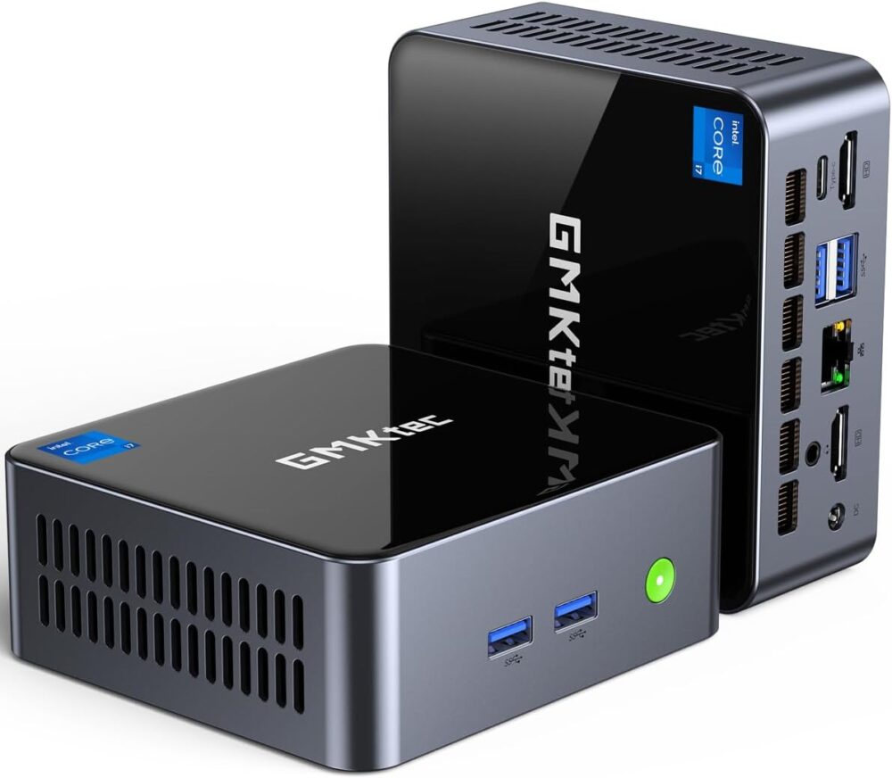 GMKtec Mini PC Intel Core i7-1195G7 (Turbo 5.0 GHz) 32GB DDR4 1TB SSD Desktop Mini Computers WiFi 6, BT 5.2/ DP, HDMI/RJ45 2.5G/USB4.0 - Image 2