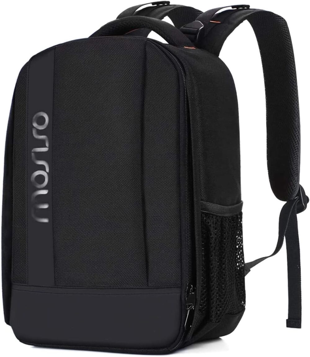 MOSISO Camera Backpack,DSLR/SLR/Mirrorless Photography Backpack Buffer Padded Shockproof Camera Bag with Customized Modular Inserts&Tripod Holder Compatible with Canon,Nikon,Sony etc, Black - Image 2