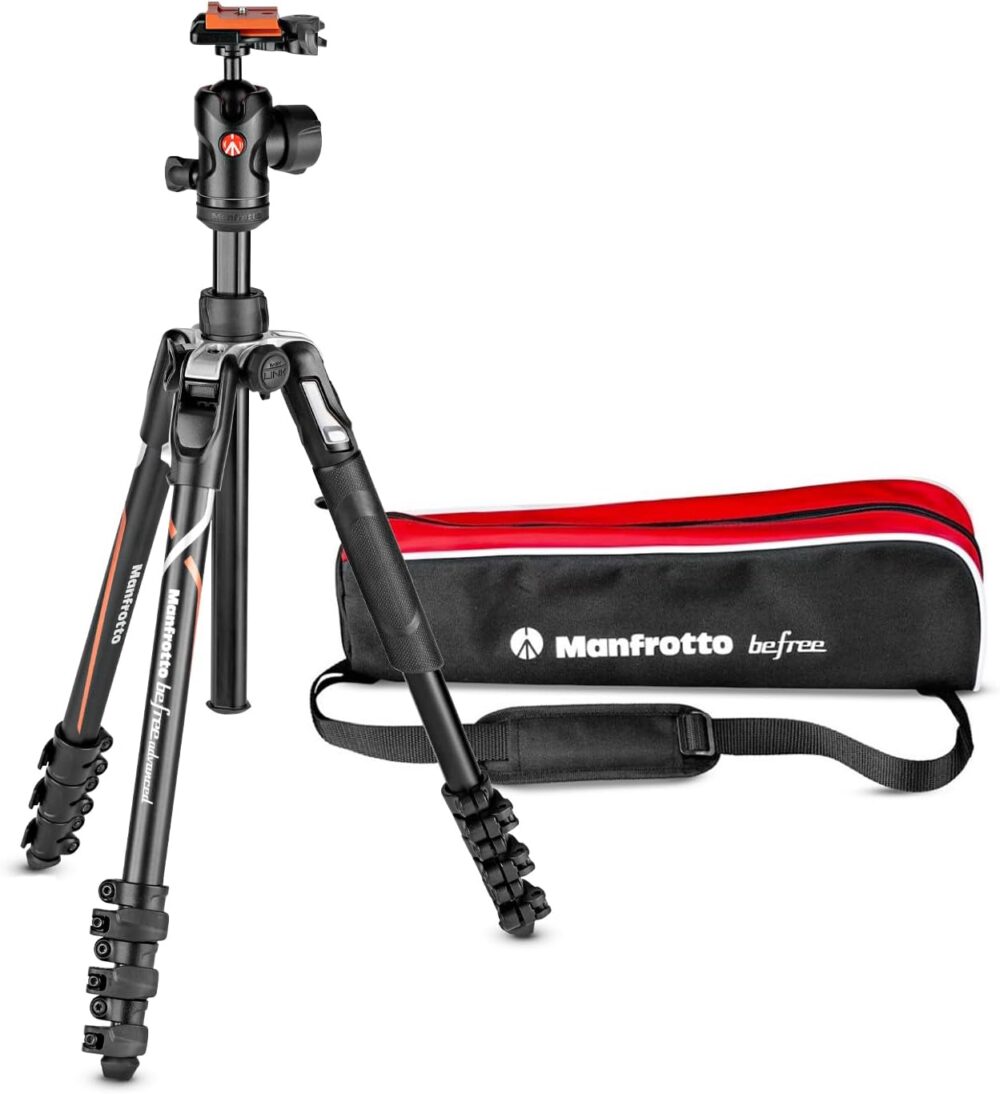 Manfrotto Befree Advanced Special Edition 4-Section Aluminum Travel Tripod with 494 Center Ball Head for Sony Alpha Cameras - Image 2