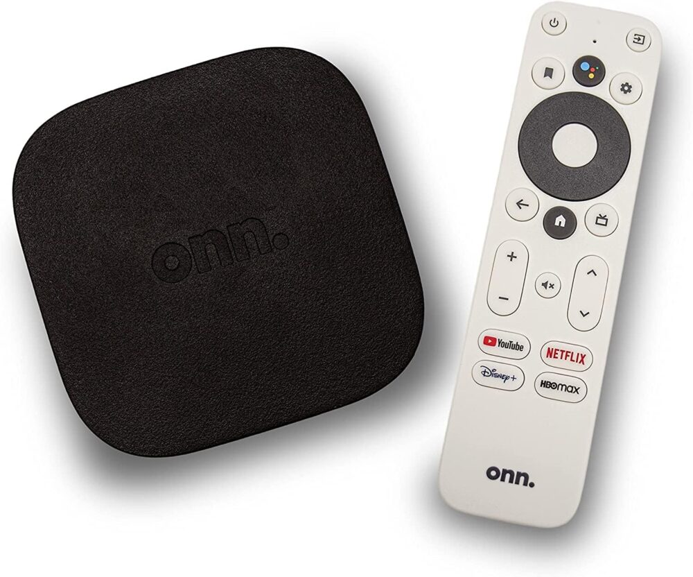 ONN Android TV 4K UHD Streaming Device with Voice Remote Control Google Assistant & High Speed HDMI Cable (100026240) Black - Image 2