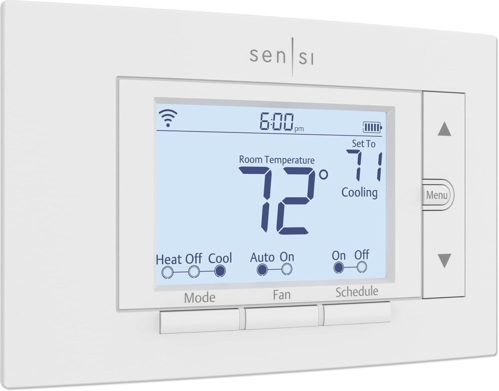 Sensi Smart Thermostat, 100 Years Of Expertise, Wi-Fi, Data Privacy, Programmable, Easy DIY Install, Works With Alexa, Energy Star Certified, Mobile App, ST55 - Image 2