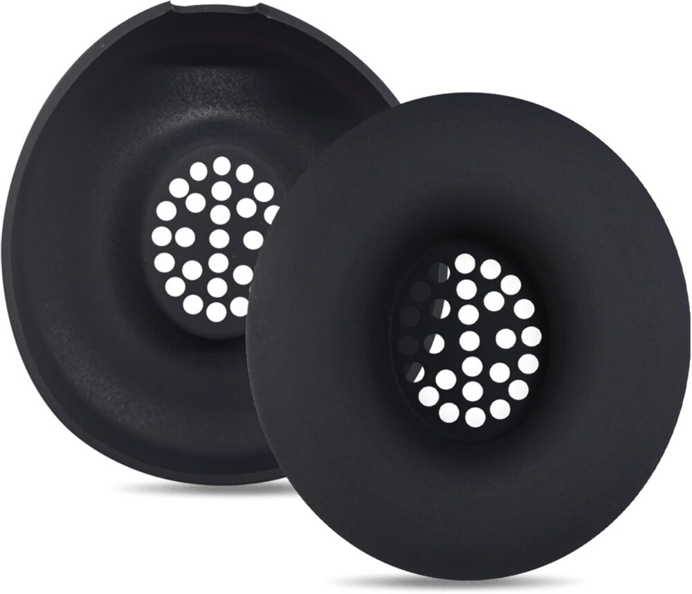 Silicone Sweat Earpad Covers for Beats Solo 4, Solo 3 Headphones, Shockproof and Drop-Resistant, Sweat-Proof and Dirt-Resistant (Black) - Image 2