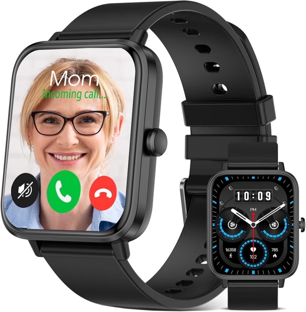 Smart Watch 1.89'' HD Smartwatches for Men Women(Make/Answer Calls), Fitness Tracker with Heart Rate/Sleep Monitor/Steps Monitor, Running Waterproof Digital Mens Watch Android iPhone Compatible - Image 2