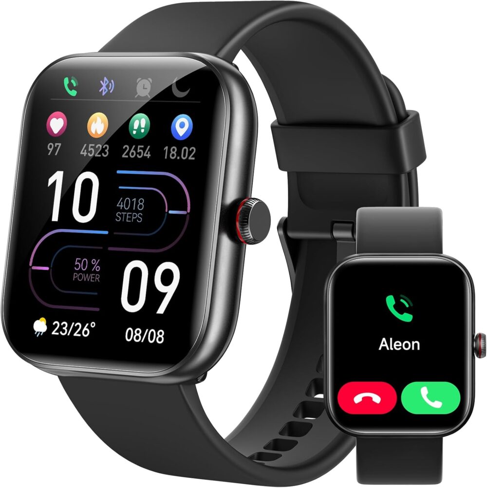 Smart Watch for Women Men, Smartwatch for iPhone & Android Bluetooth (Answer/Call) Built-in Alexa, 1.91" HD Fitness Tracker with 105+ Sport Modes, IP68 Waterproof, Sleep/Heart Rate/SpO2/Stress Monitor - Image 2