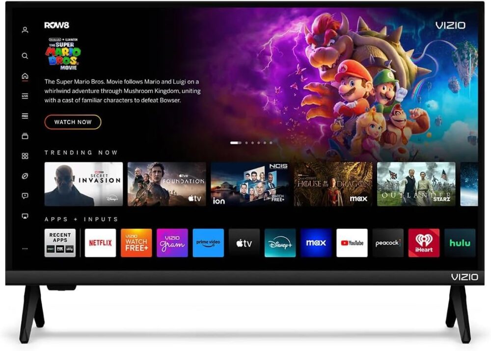 VIZIO 24 Inch V Series LED Smart HD TV 720p Bluetooth Compatible, Works with Airplay 2 and Google Cast, with DTS Virtual X and WiFi 5 Dual-Band (VHD24M-08) (Renewed) - Image 2