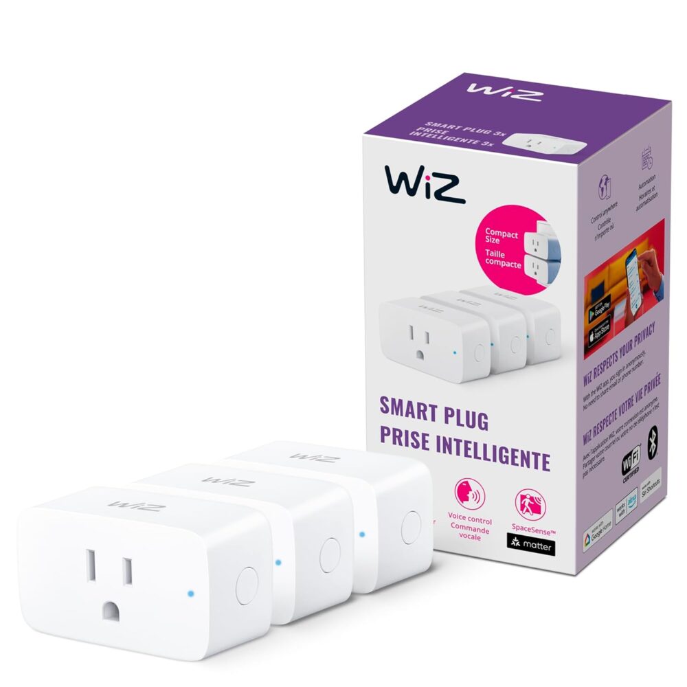 WiZ Smart Plug ñ Gen 3- Pack of 3, Wi-Fi Connected Wireless Home Automation, Voice / App Control, Works with Google Home, Amazon Alexa, and Apple HomeKit - Image 2