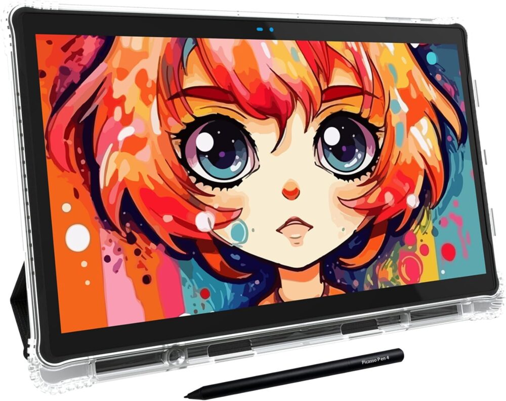 X14 Largest Standalone Drawing Tablet • PicassoTab • Advance Pack • Damage Protection • No Computer Needed • 14 Inch Screen • Stylus Pen • Portable • Best Gift for a Digital Graphic Artist • P2X14 - Image 2