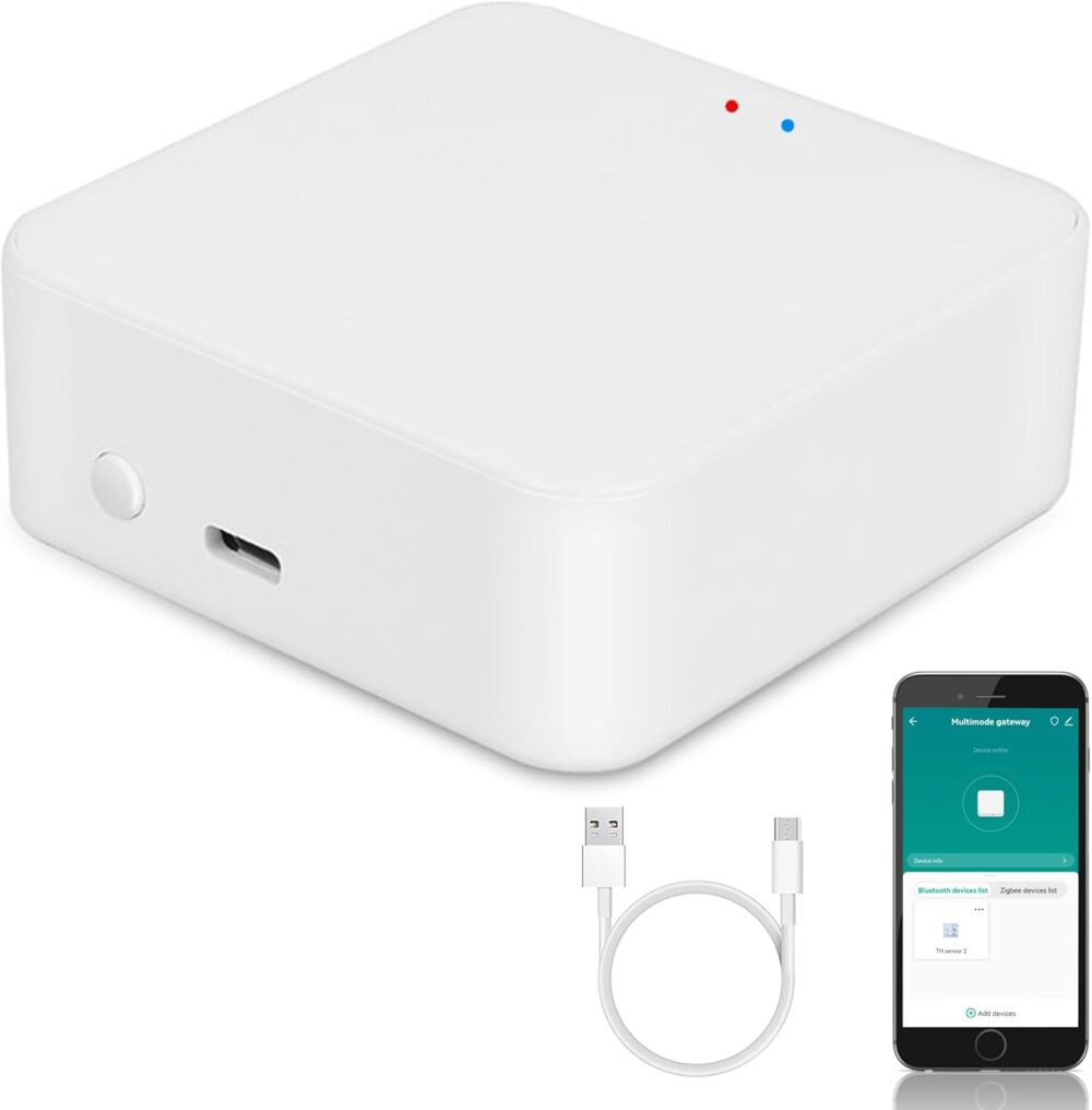 ZigBee & Bluetooth Mesh Gateway Hub: Multi-Protocol Smart Hub Gateway, Tuya ZigBee Hub Voice Control via Alexa & Google Home, Wireless Remote Controller Support All Tuya Smart Products - Image 2