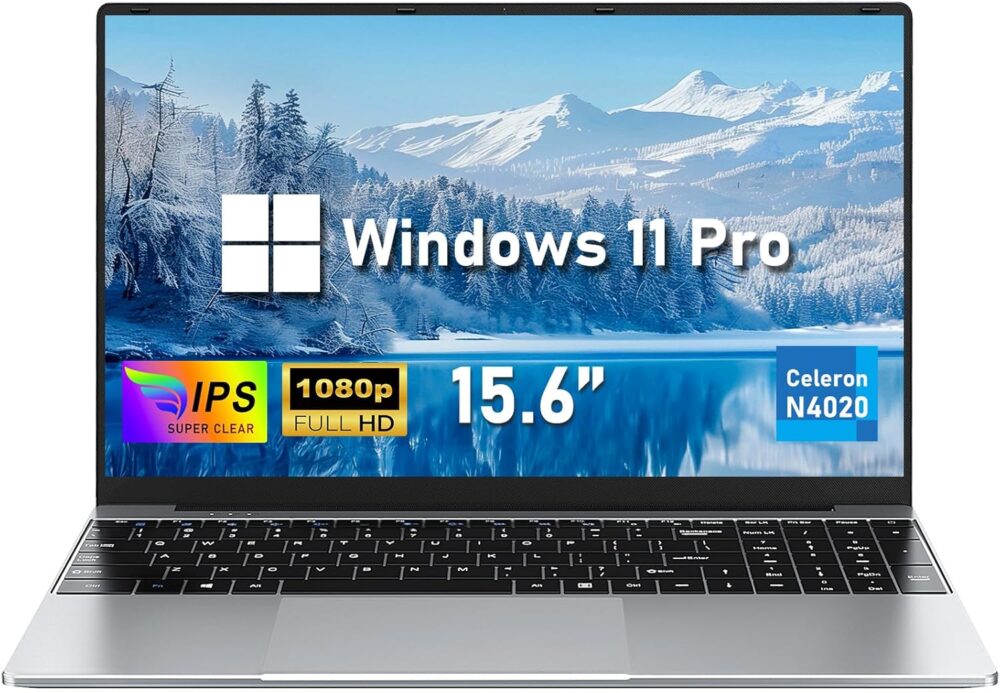 15.6'' Laptop Computer, N4020 Processor Laptops with 8GB RAM, 256GB SSD,15.6 inch FHD 1920 * 1080 Display, WIFI5, BT5.0, Windows 11 Pro - Image 2