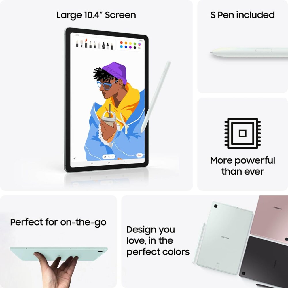 Samsung Galaxy Tab S6 Lite (2024) 10.4" 64GB WiFi Android Student Tablet, S Pen for Note-Taking, Gaming Ready, Long Battery Life, Expandable Storage, US Version, Oxford Gray, Amazon Exclusive - Image 3