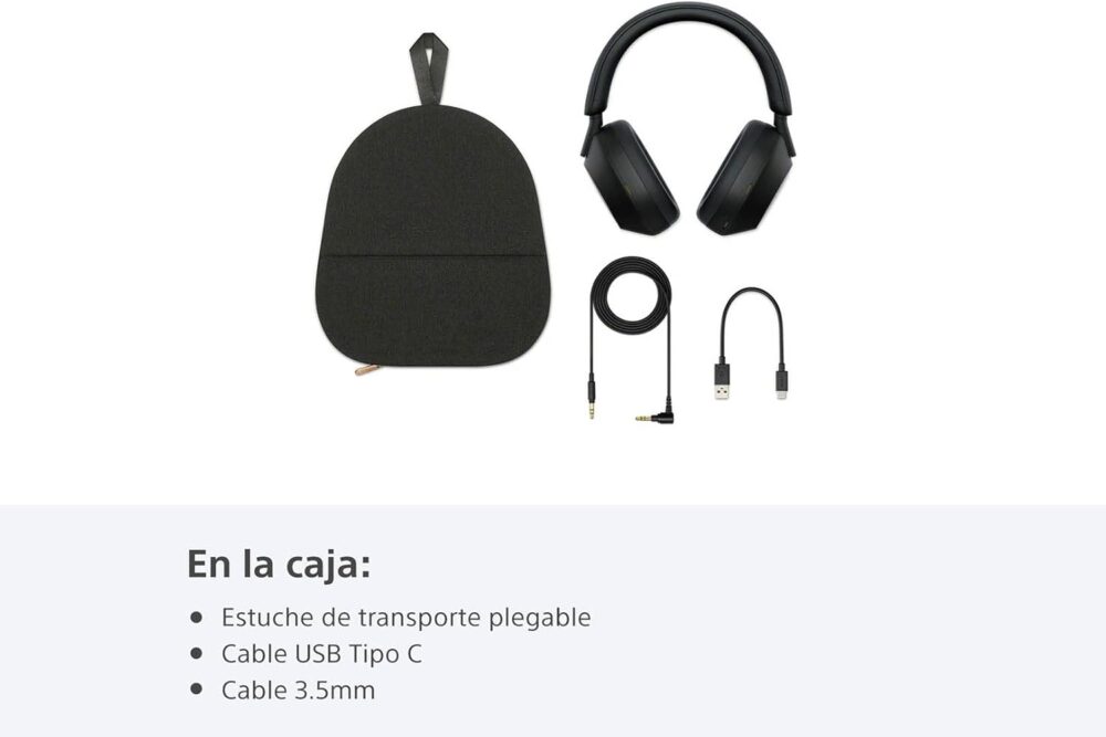Sony WH-1000XM5 Noise Canceling Wireless Headphones - 30hr Battery Life - Over-Ear Style - Optimized for Alexa and Google Assistant - Built-in mic for Calls - Black - International Version No Warranty - Image 4