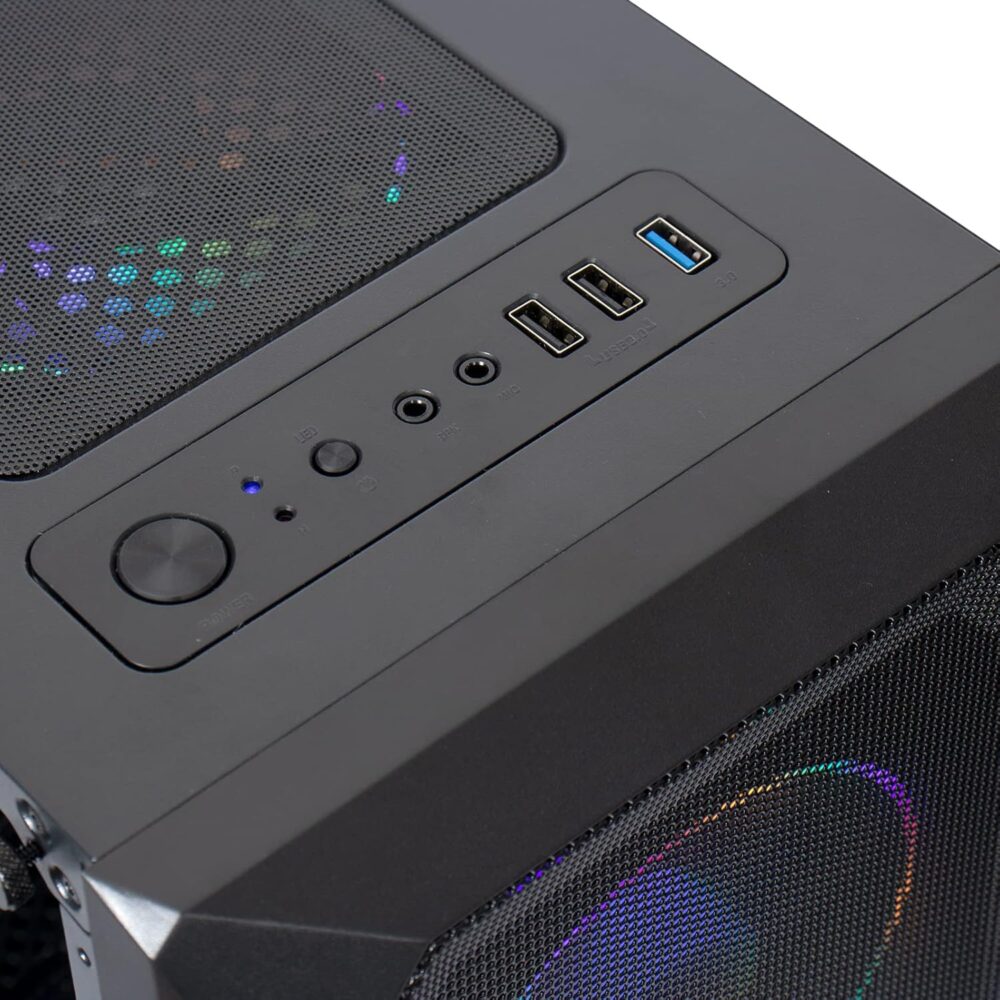 MXZ Gaming PC Computer R5 3500X, RX580, 8G DDR4, NVME 500G, A320,6RGB Fans,Windows 11 Pro Ready to use, Gamer Desktop Computer(R5 3500X| RX580) - Image 3