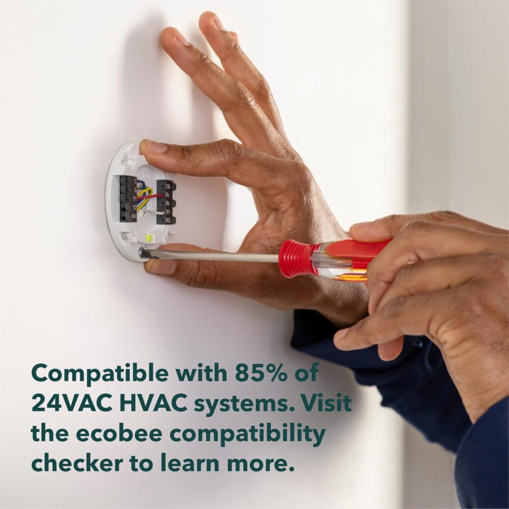 ecobee Smart Thermostat Essential - Energy Star Certified programmable Wi-Fi Thermostat - Works with Siri, Alexa, and Google Assistant - Image 7