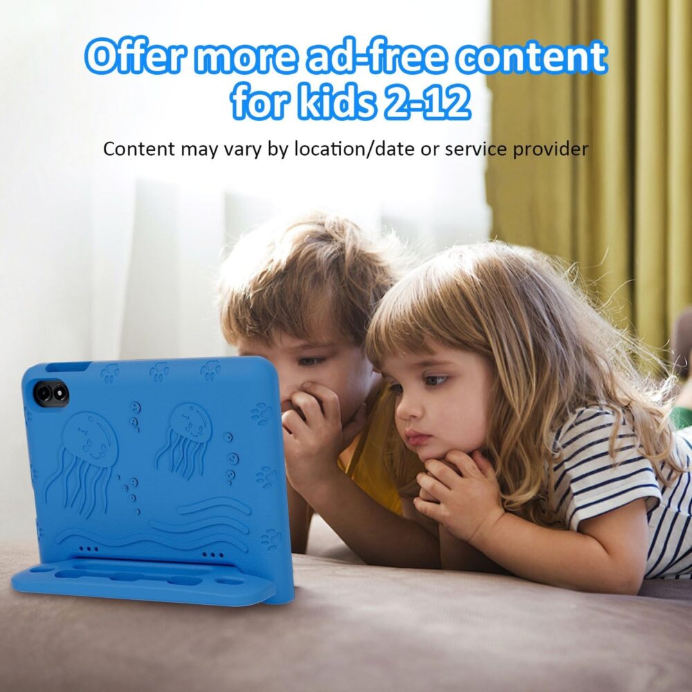 Android 14 Kids Tablet, 2025 Upgraded 10.1 Inch Tablets with Octa-core Processor, 6000mAh Battery, Kid Space, Parental Control,Pre-loaded Kids Apps, 2.4/5GHZ Dual WiFi, Protective Case Included - Blue - Image 4