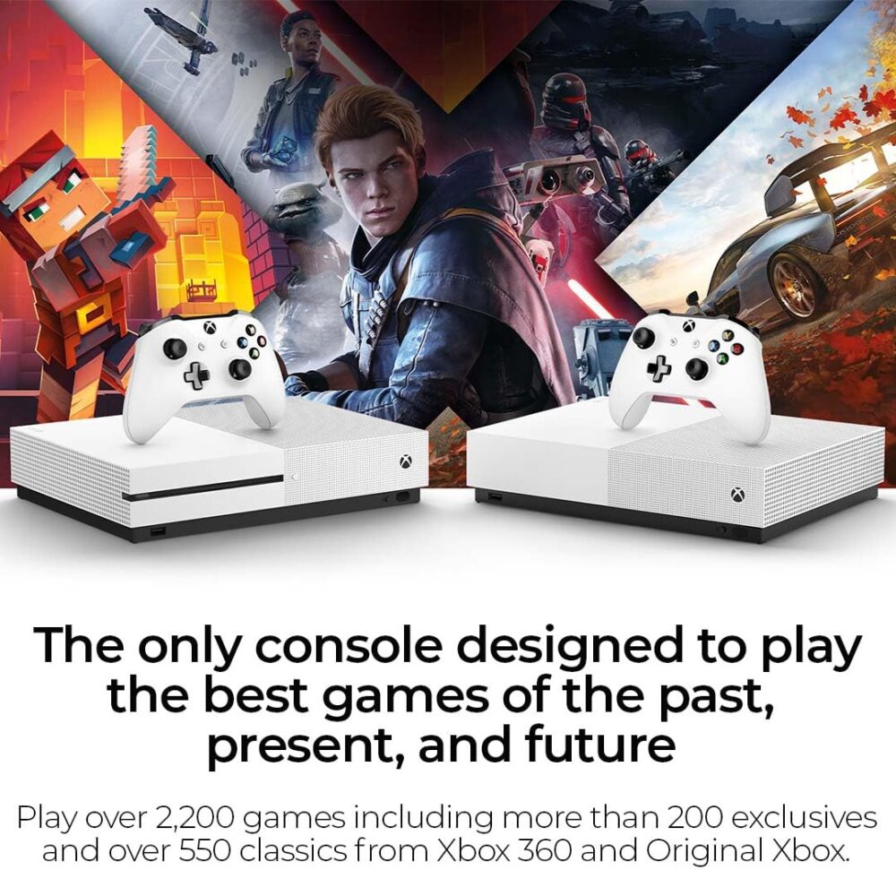 Zeust Xbox One S 1TB All-Digital Edition Console Bundle - Includes the Xbox One Series S Console White, 1x Wireless Controller, and a Microfiber Cloth (Renewed) - Image 5