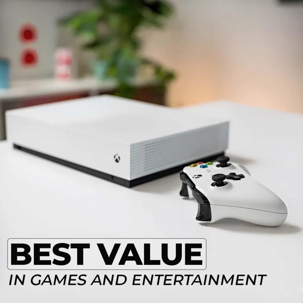 Zeust Xbox One S 1TB All-Digital Edition Console Bundle - Includes the Xbox One Series S Console White, 1x Wireless Controller, and a Microfiber Cloth (Renewed) - Image 8