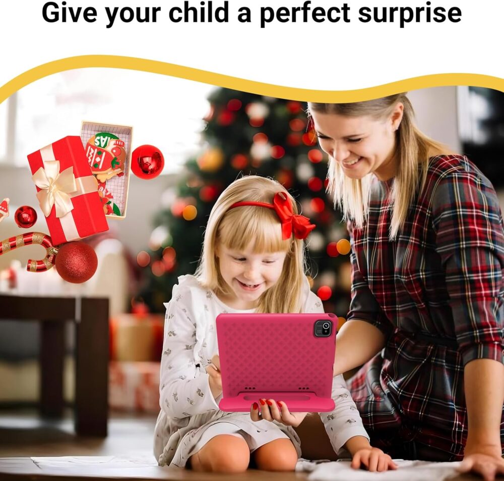 Kids Tablet 10 inch, Upgraded Android 14 Tablet for Kids Ages 3-12, Octa-Core Tablets with Case, 64GB Storage(TF Expand 1TB), Pre-Installed Google Kids Space, Parental Control (Candy Pink) - Image 8