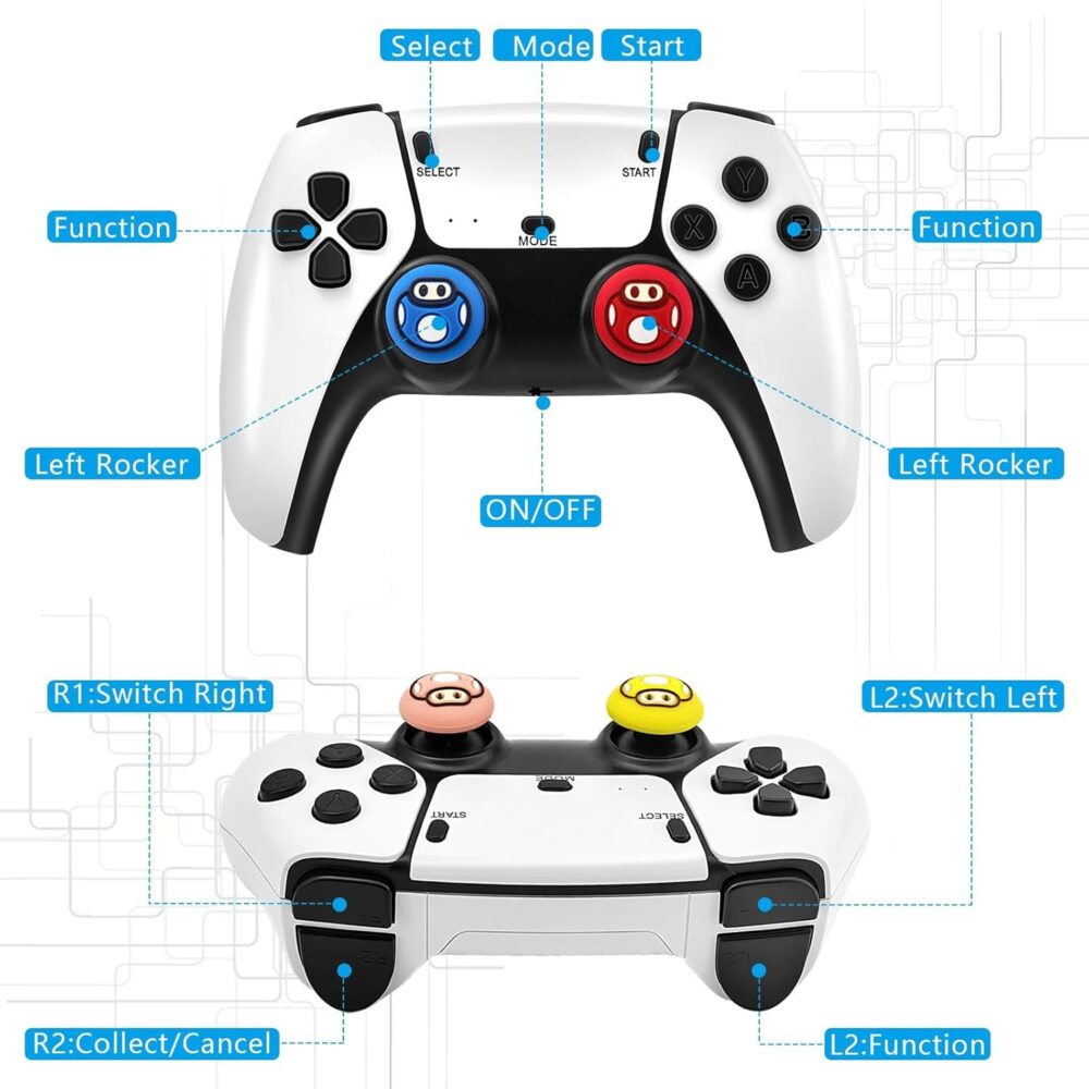 2025 Retro Gaming Console Stick Pro - 4K HDMI Plug & Play TV Game Stick with 20,000+ Classic Games, 23 Emulators & Dual 2.4G Wireless Controllers - Nostalgic Wireless Retro Console for Adults & Kids - Image 6