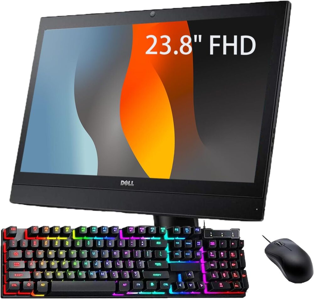 Dell Optiplex 7440 All-in-One Desktop Computer, 23.8" FHD(1920x1080) AIO Desktop, Core i5-6500, 16GB RAM, 512GB SSD, Mouse & RGB Keyboard, Windows 10 Pro (Renewed) - Image 3