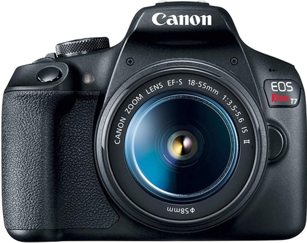 Canon EOS Rebel T7 DSLR Camera Kit with EF18-55mm Lens + 64Gb Memory, LED Video Light, Case, Tripod, Filters, Grip & More(30pc Bundle) (Renewed) - Image 3